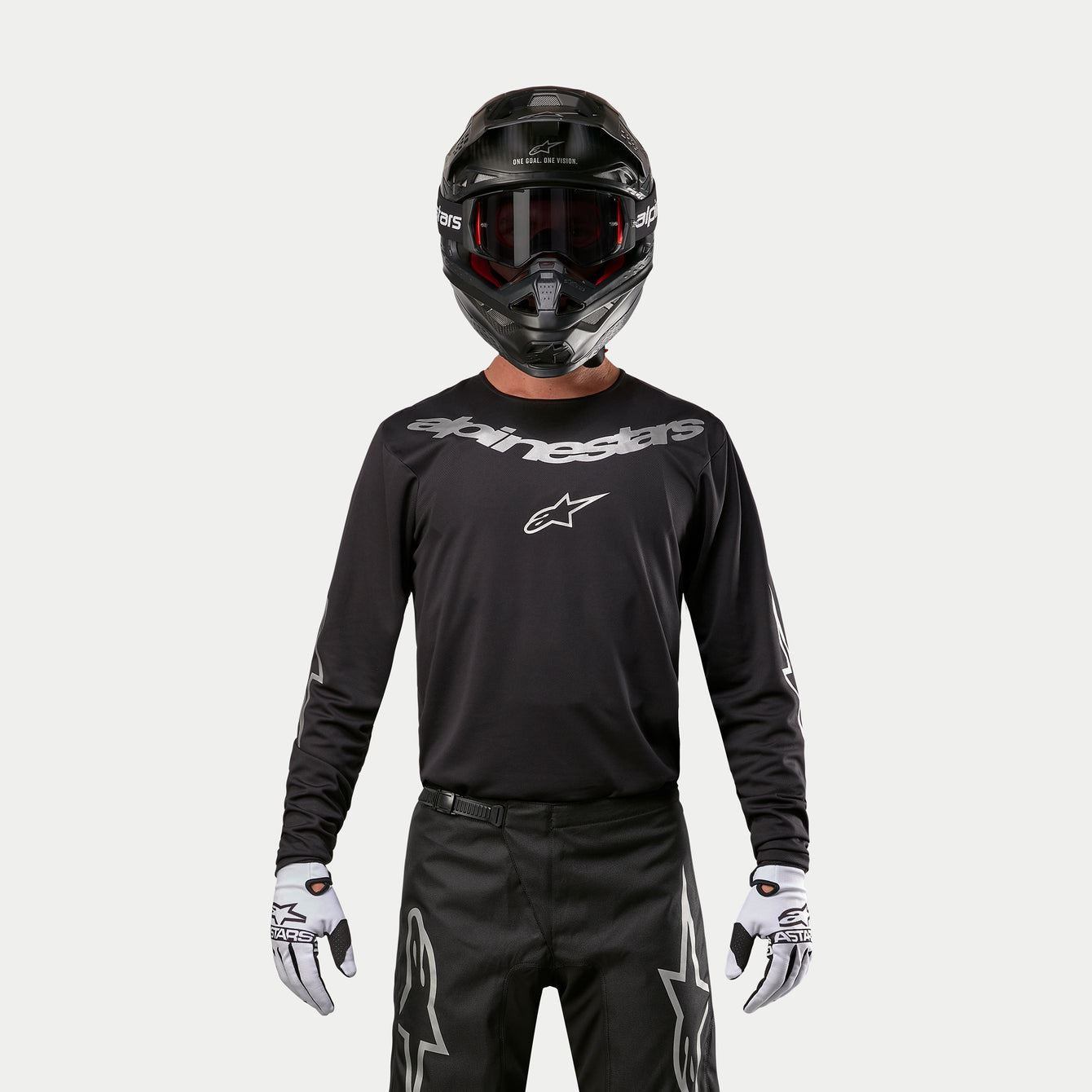 Alpinestars 2026 Fluid Graphite Motocross Jersey Black